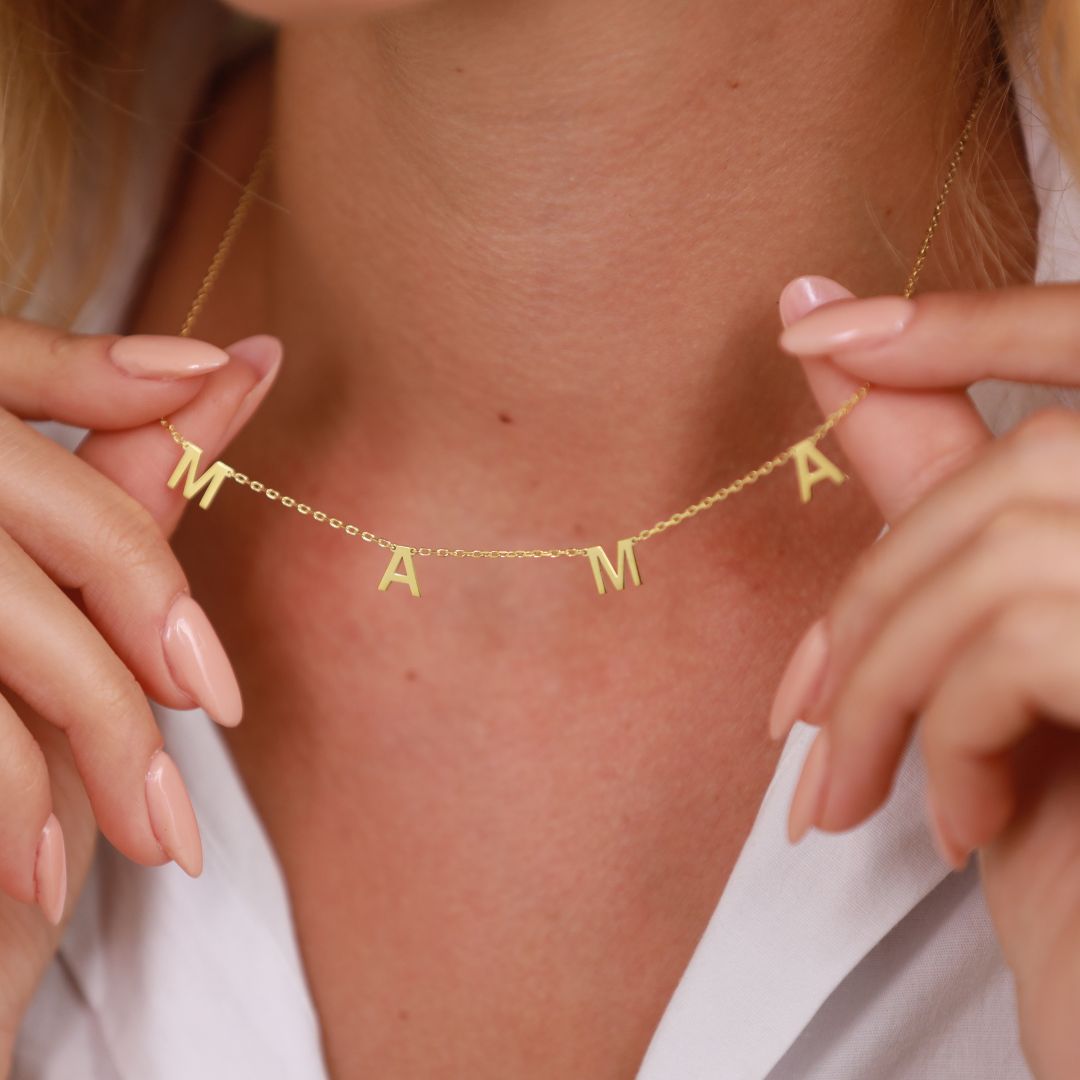 Mama Letter Necklace