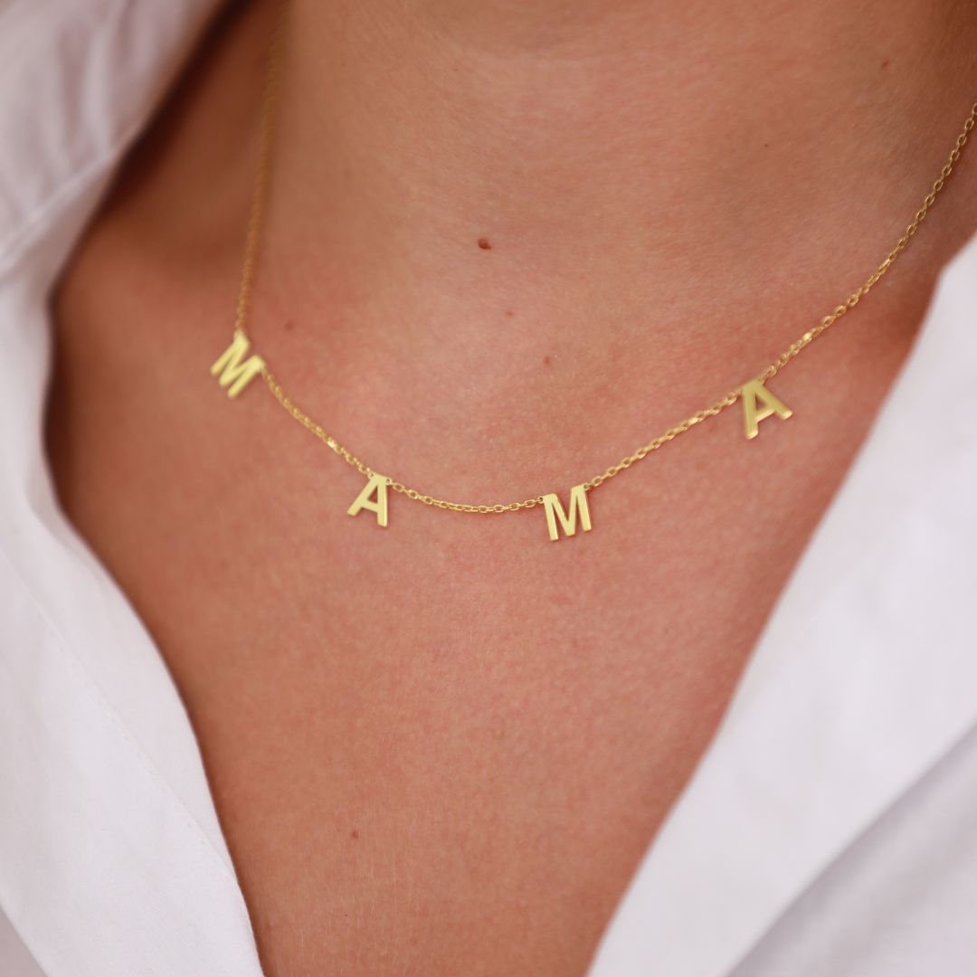 Mama Letter Necklace