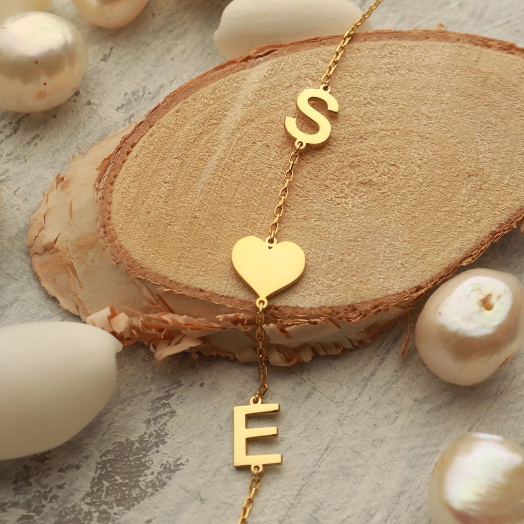 Sideways Initial Necklace