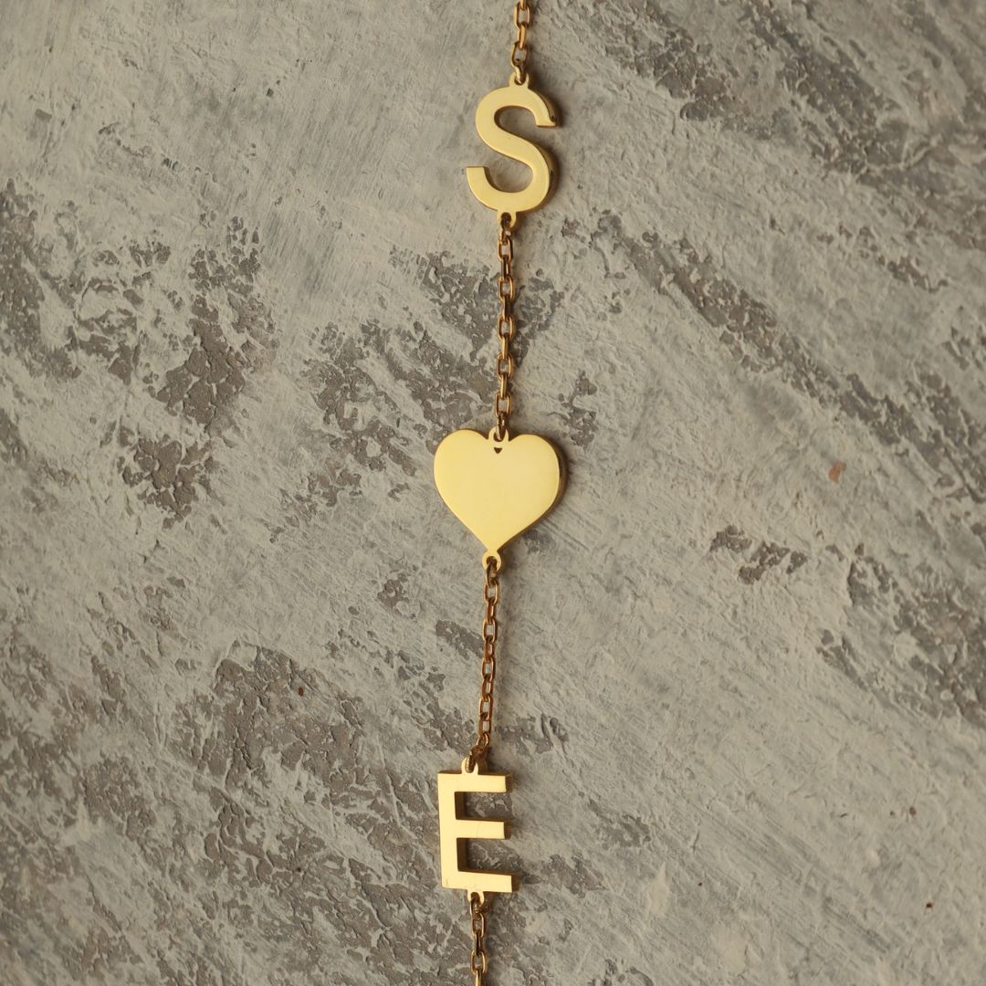 Sideways Initial Necklace