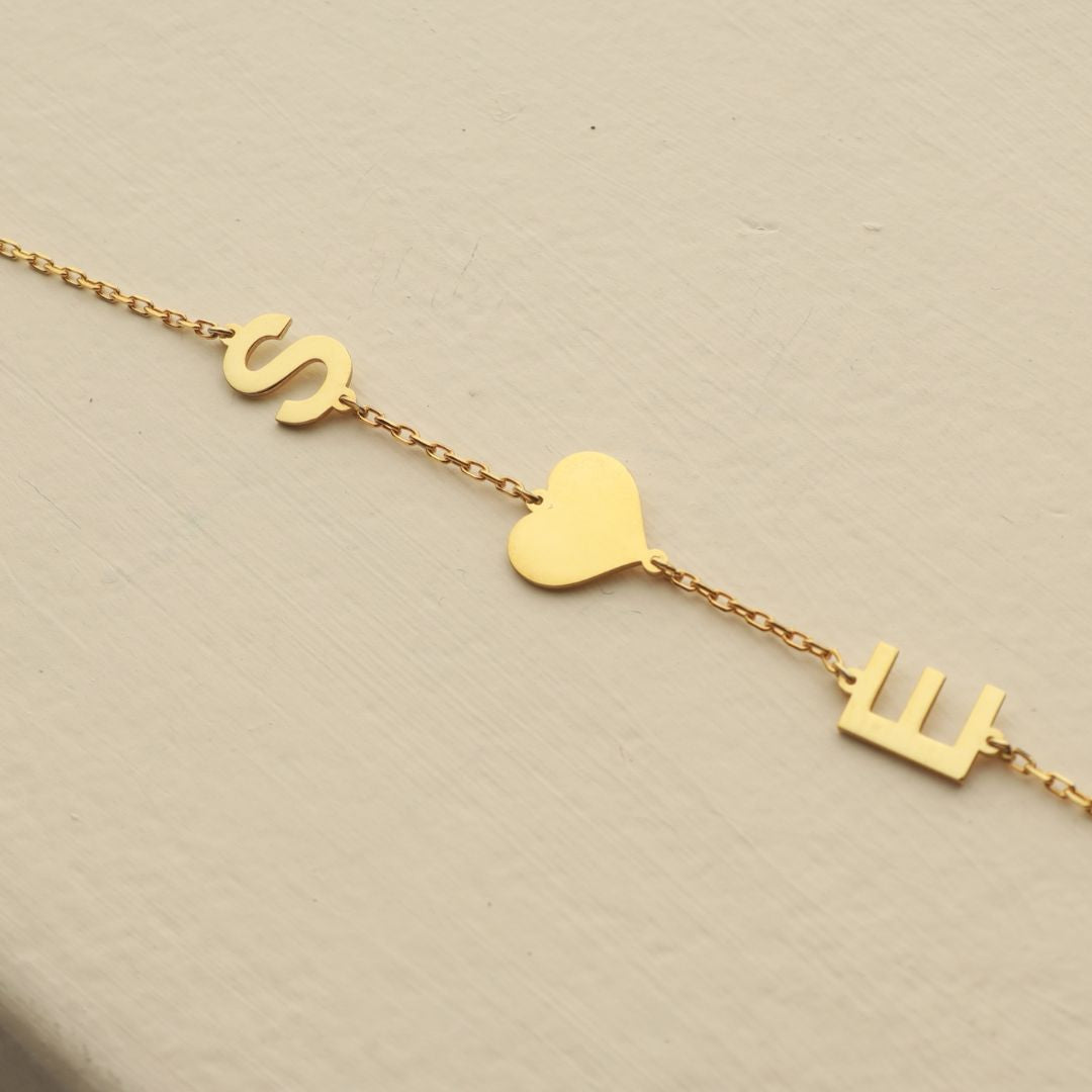 Sideways Initial Necklace