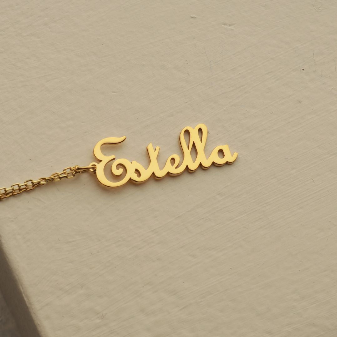 Vertical Name Necklace
