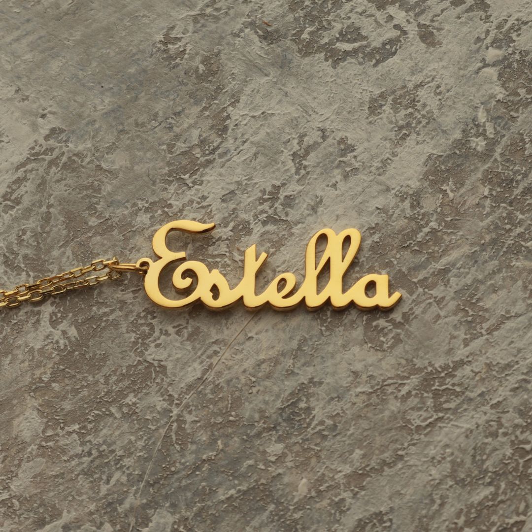 Vertical Name Necklace