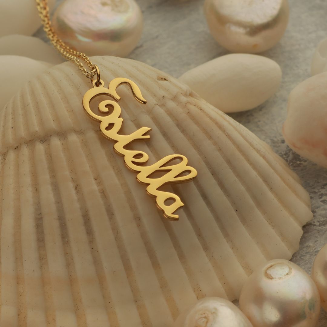 Vertical Name Necklace