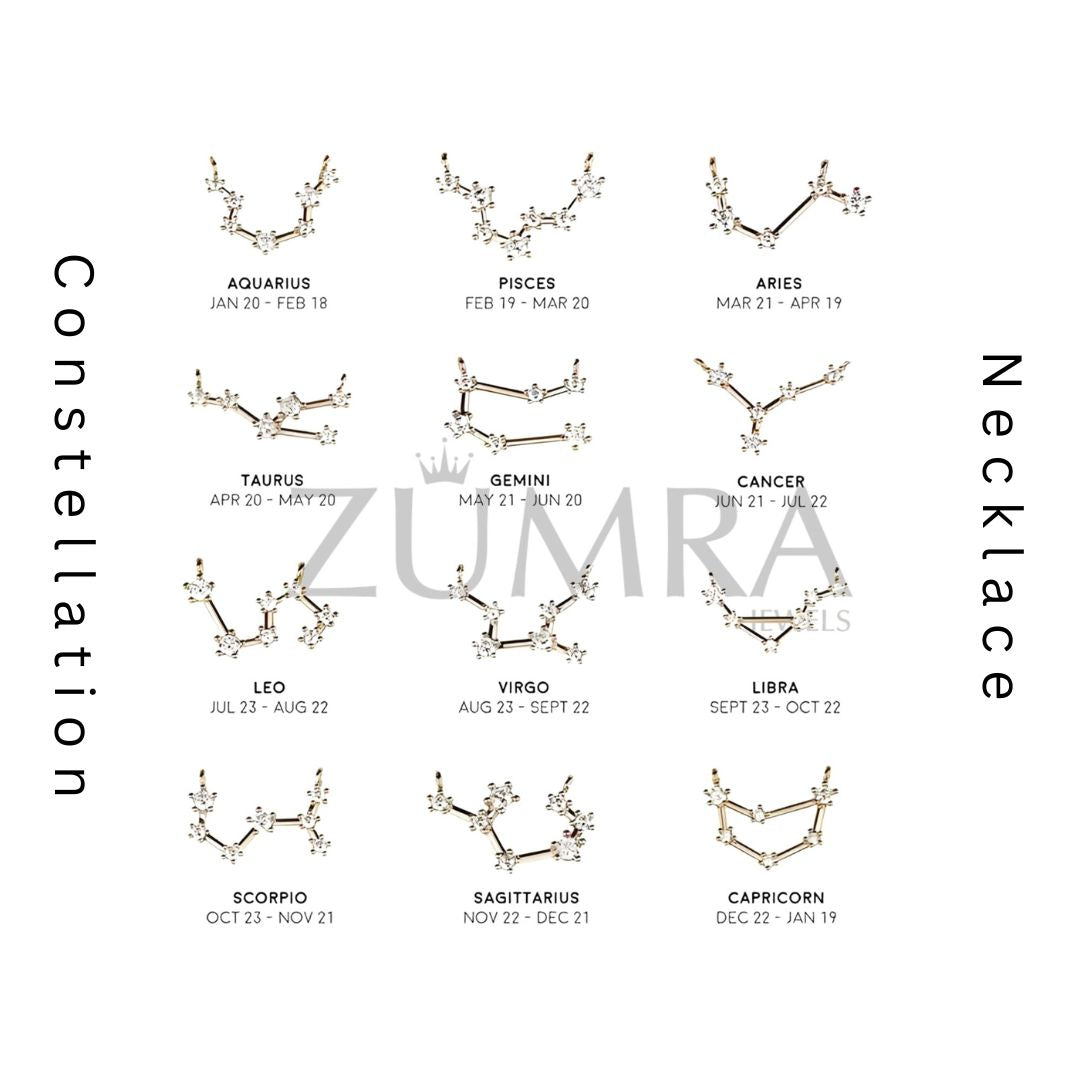 Zodiac Constellation Necklace
