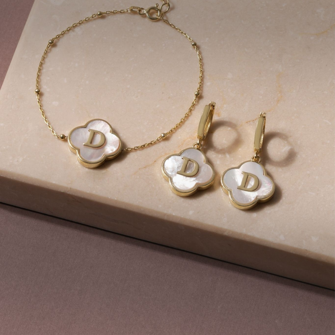 Mother of Pearl Custom Name Bracelet