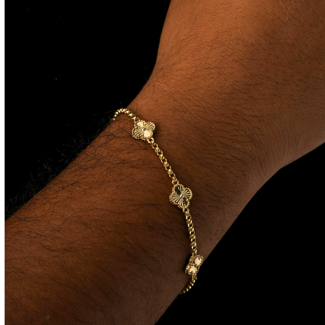 Clover Pendant Bracelet for Men