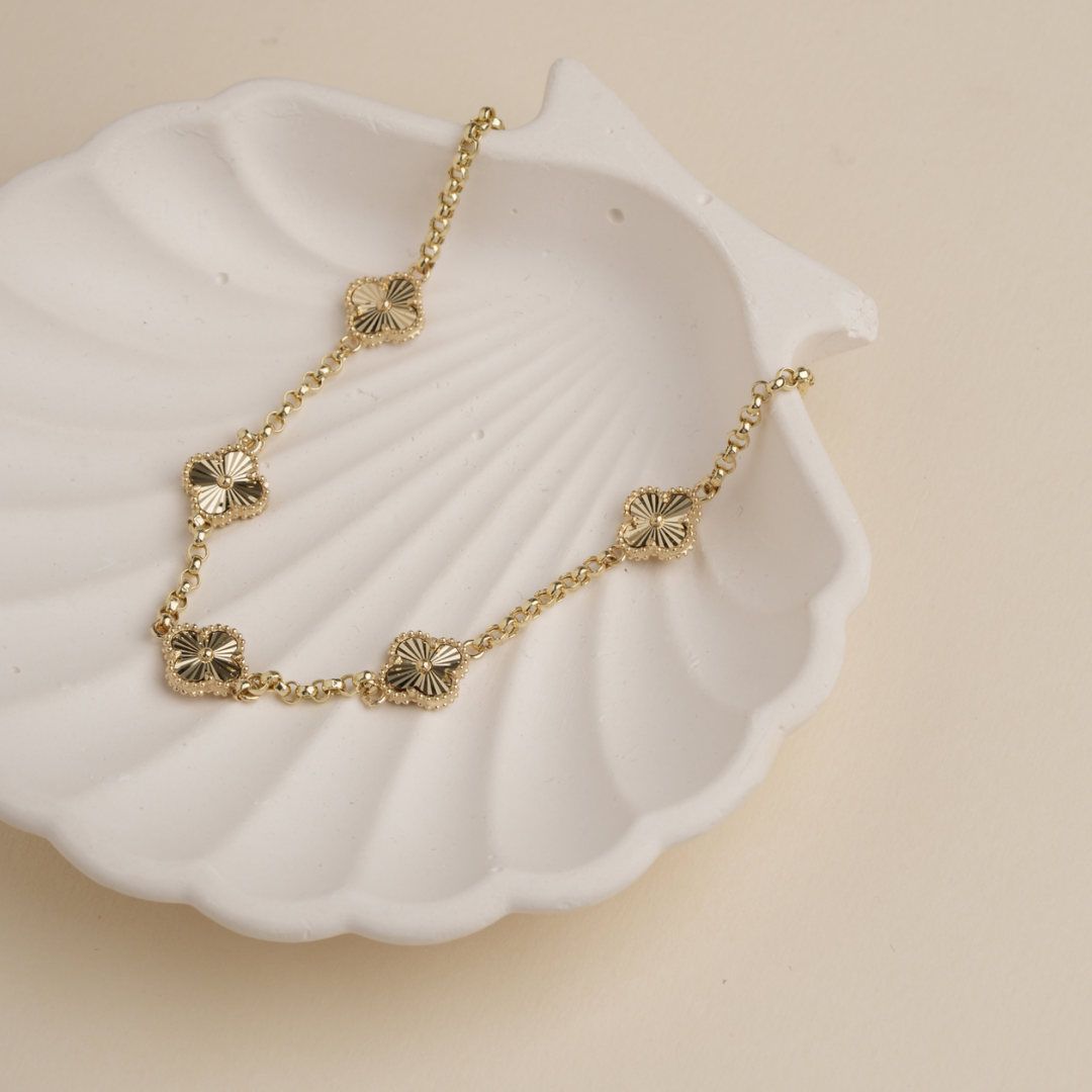 Clover Pendant Necklace for Men