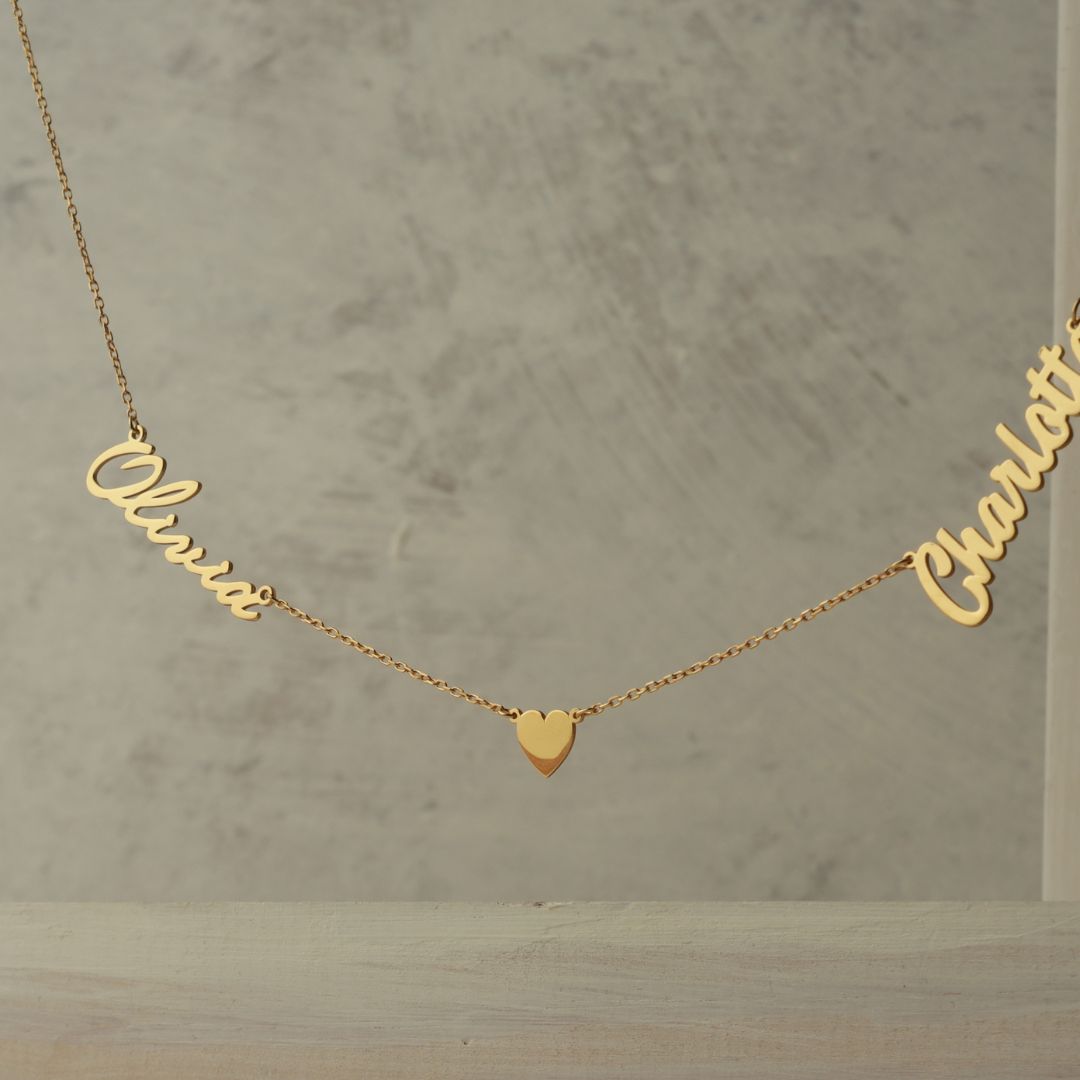 Personalized Heart Name Necklace