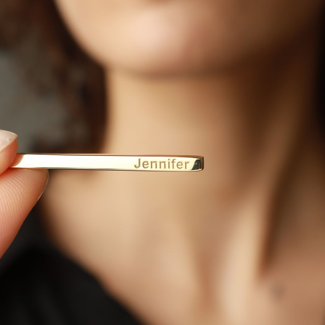 Personalized Bar Necklace