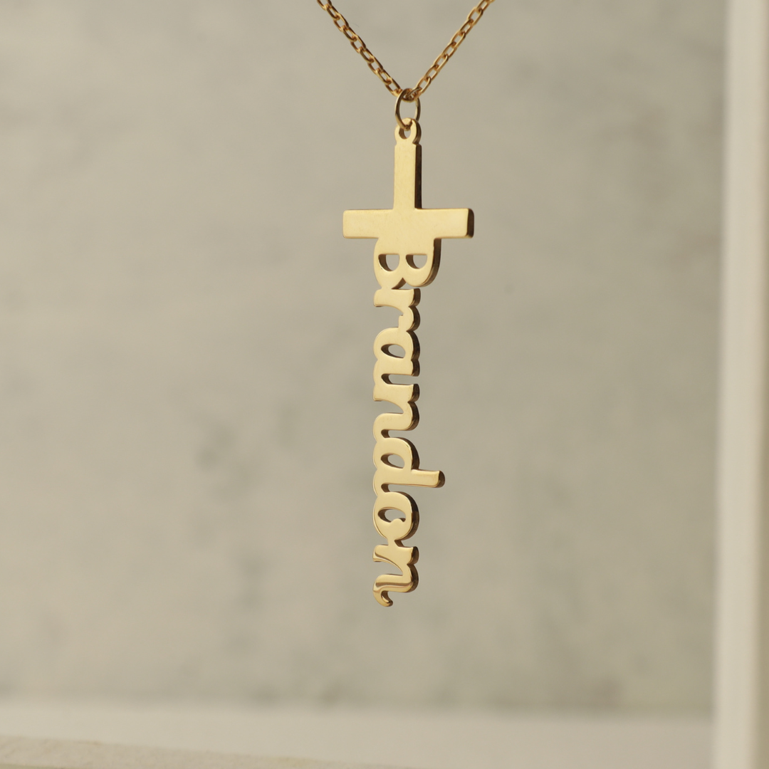 Personalized Cross Necklace