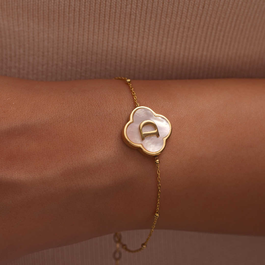 Mother of Pearl Custom Name Bracelet