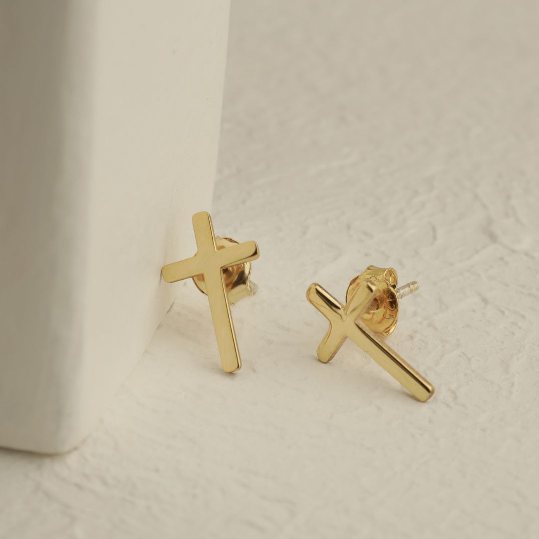 Cross Stud Earrings