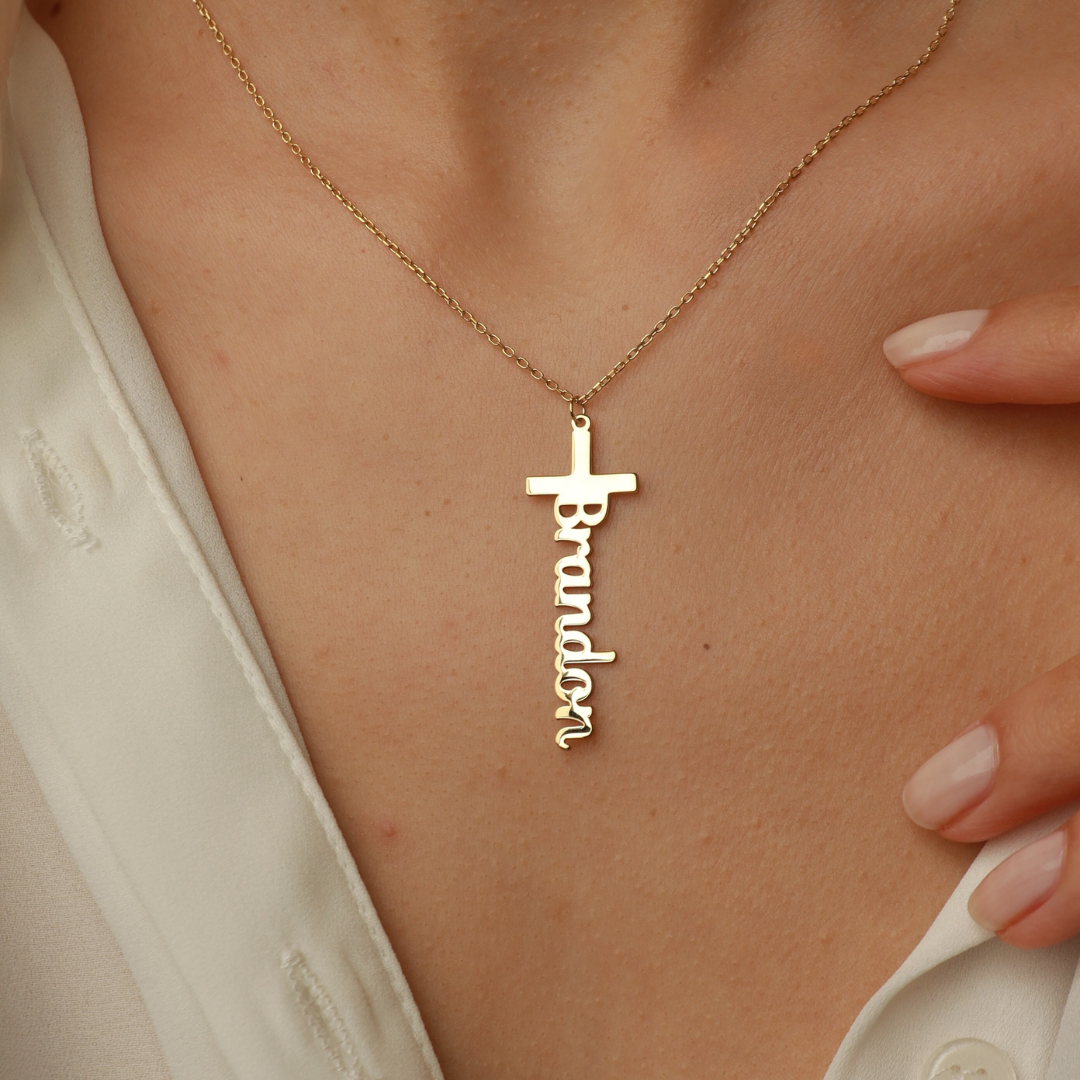 Personalized Cross Necklace