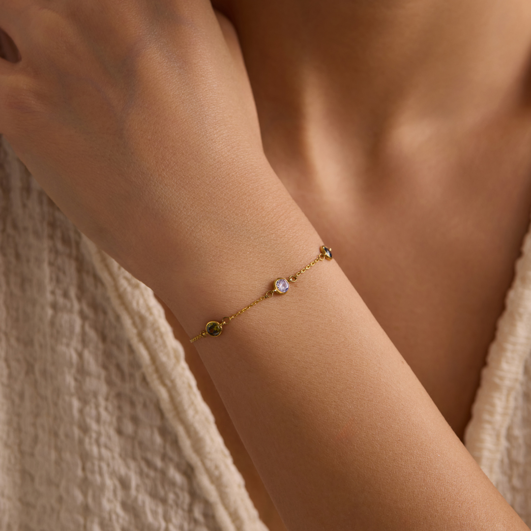 Custom Birthstone Bracelet