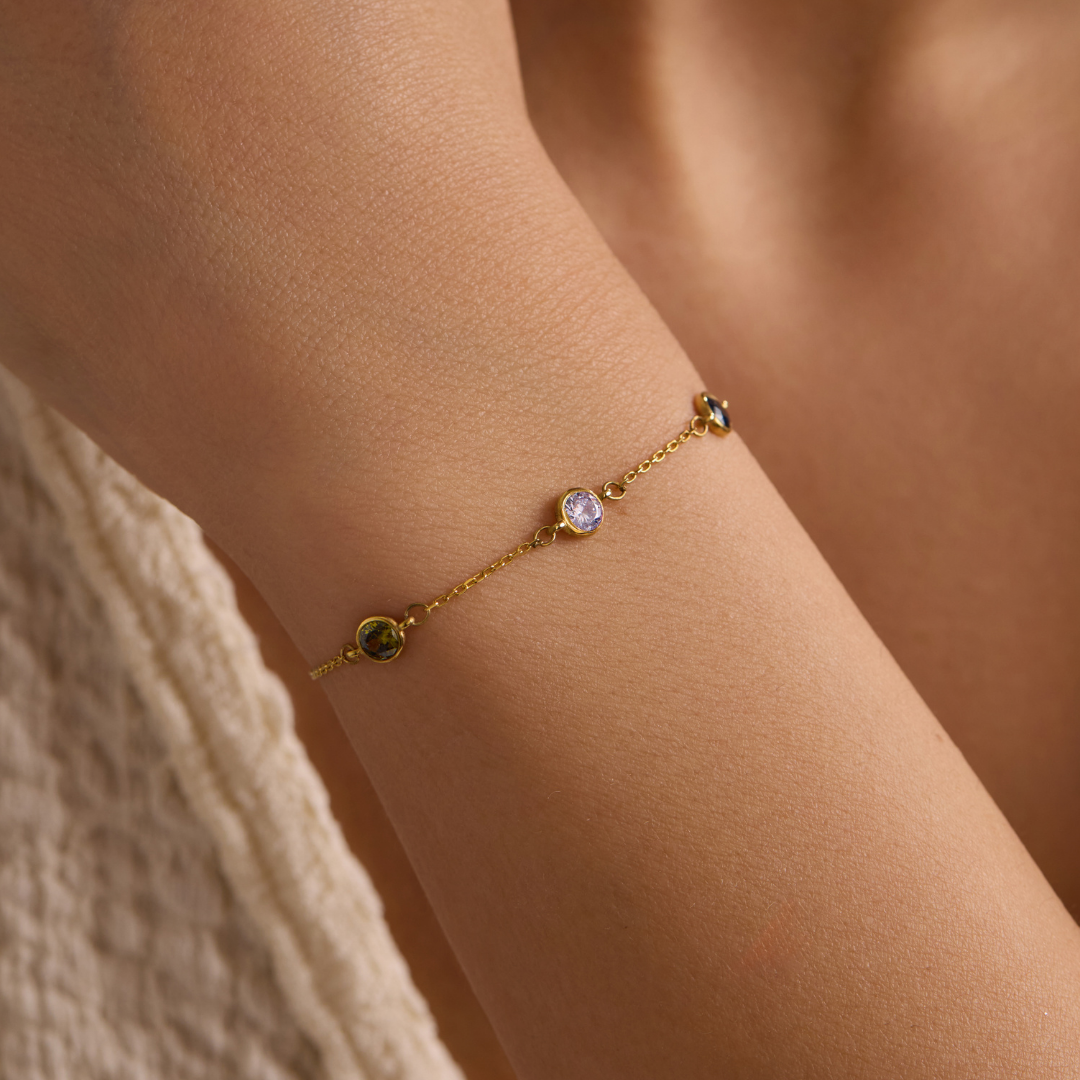 Custom Birthstone Bracelet