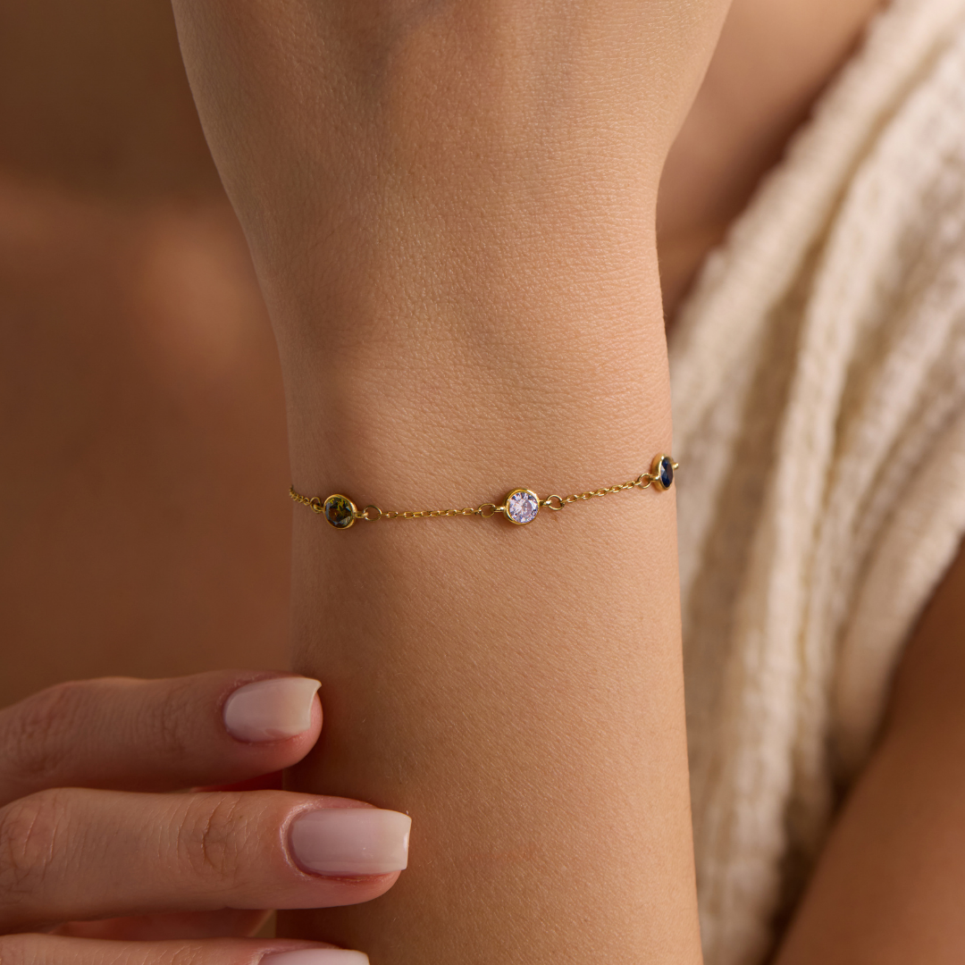 Custom Birthstone Bracelet