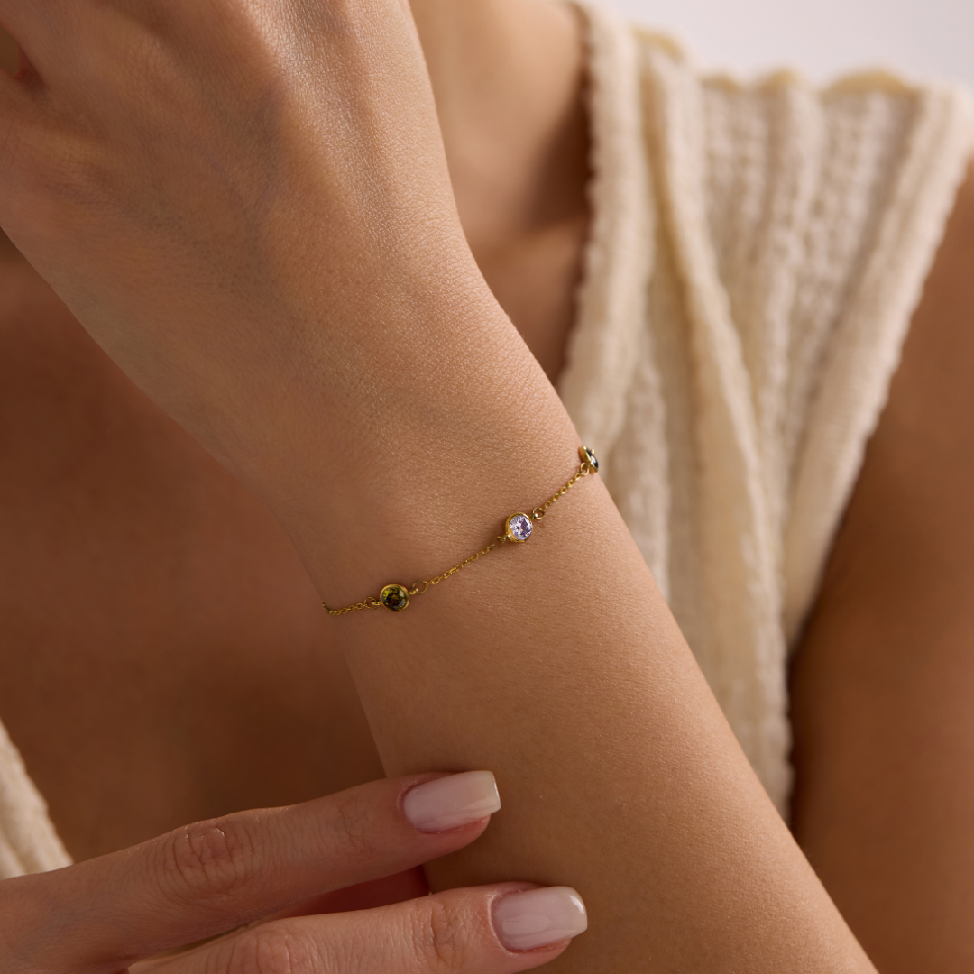 Custom Birthstone Bracelet