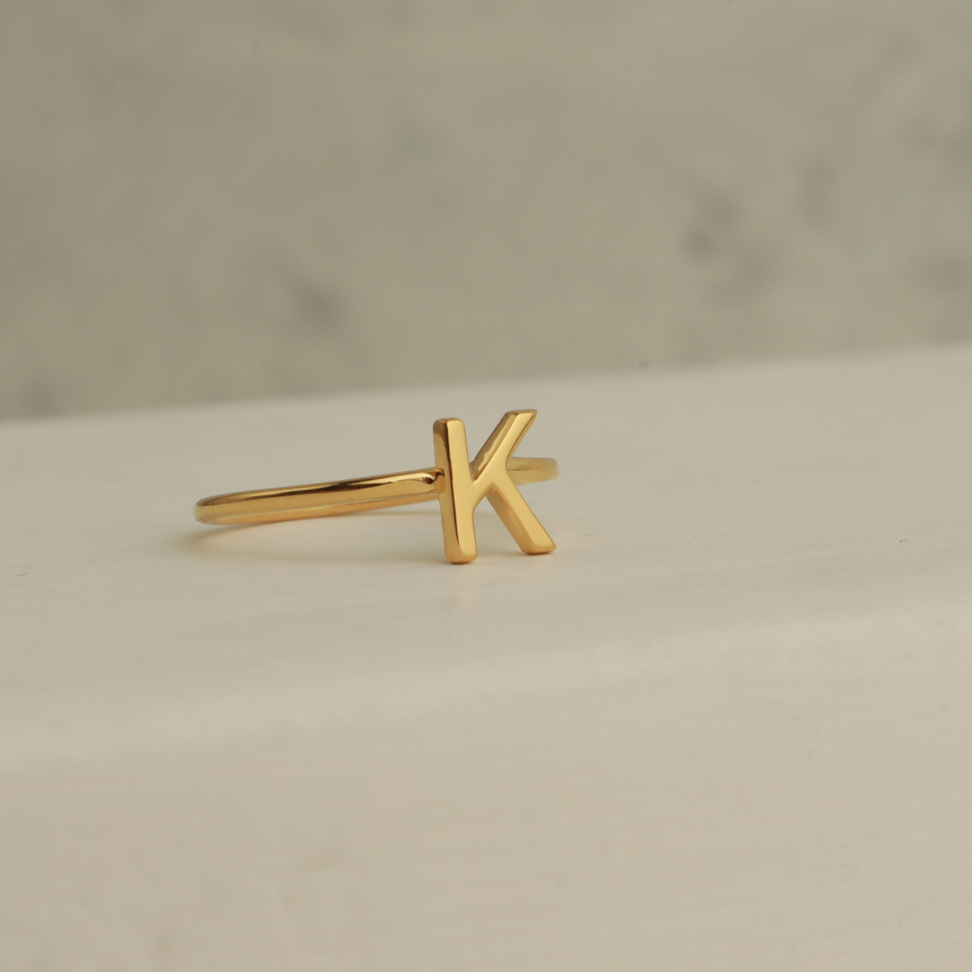 Custom Letter Ring