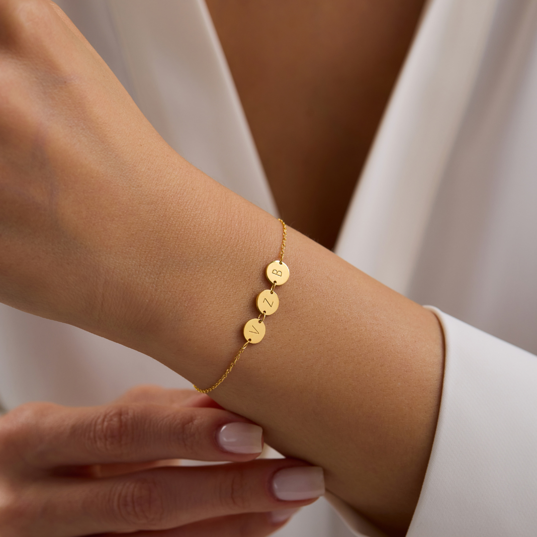 Custom Kids Initial Bracelet for Mom