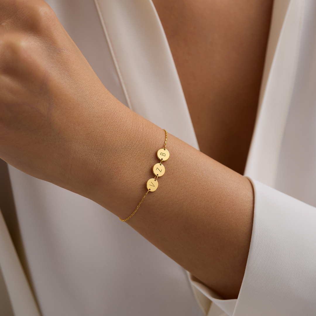 Custom Kids Initial Bracelet for Mom