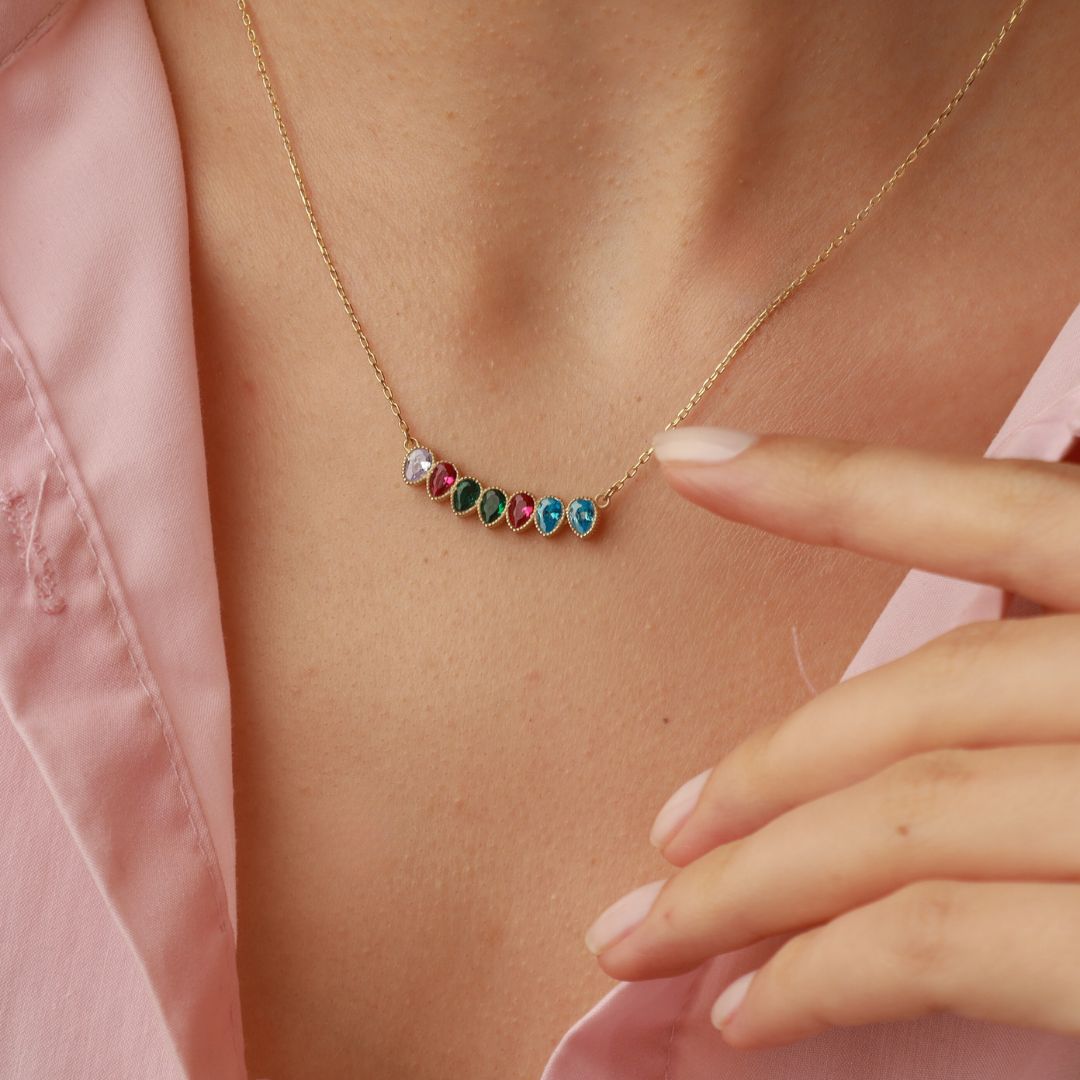 Dainty Birthstone Necklace