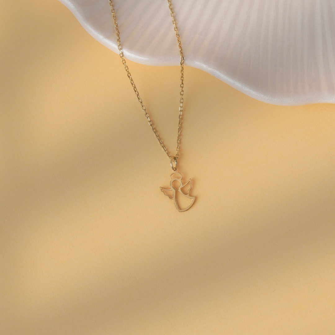 Dainty Angel Pendant Necklace