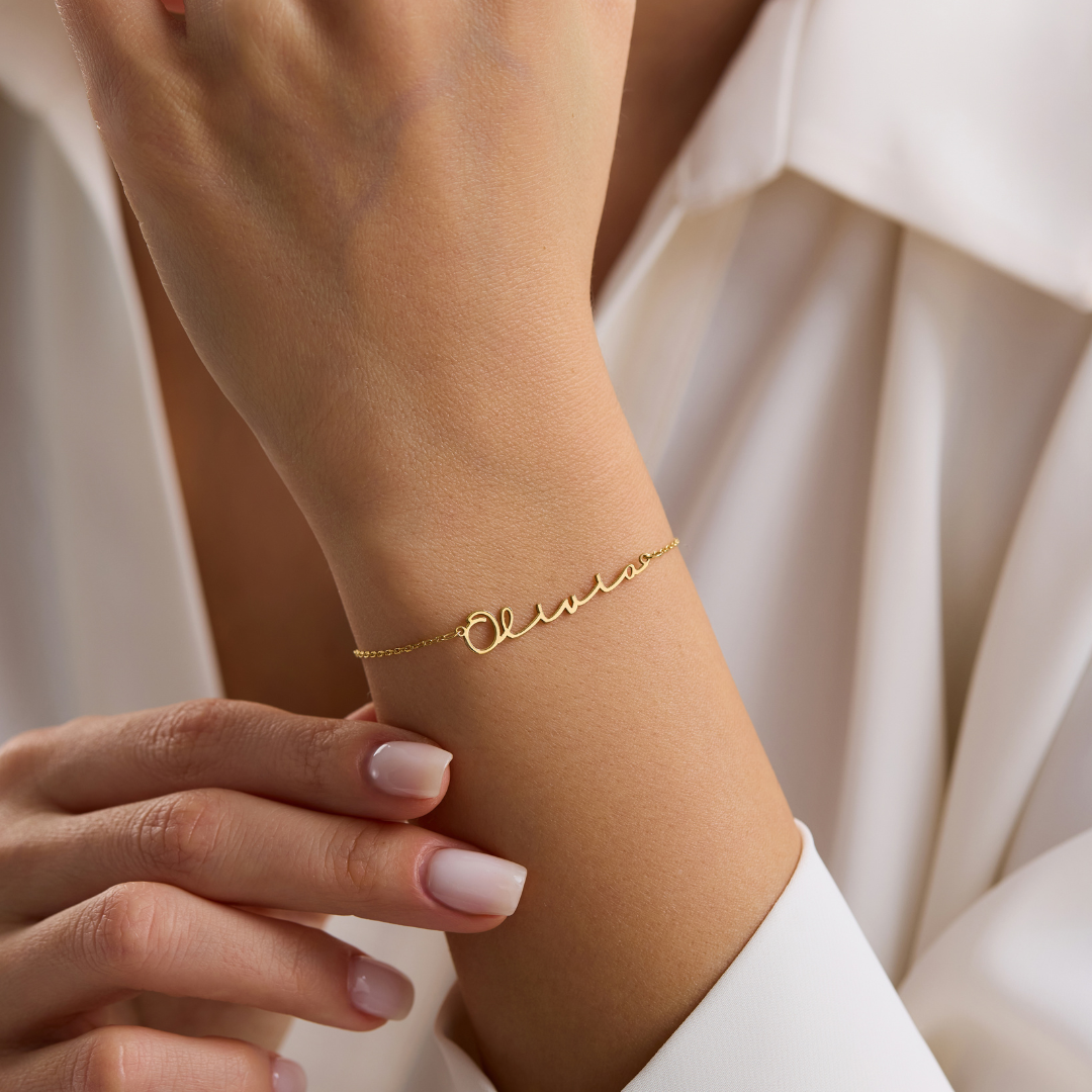 Personalized Signature Name Bracelet