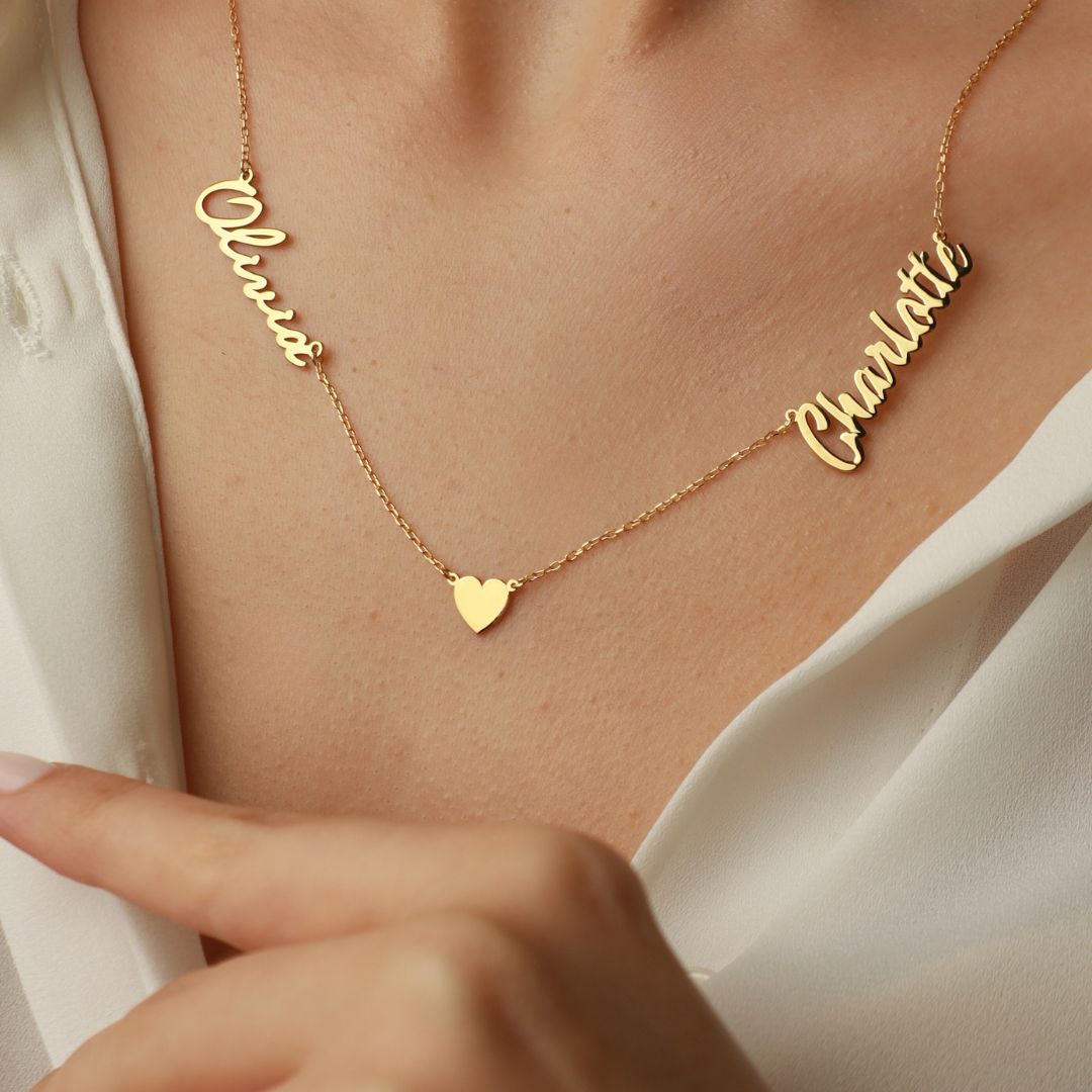 Personalized Heart Name Necklace