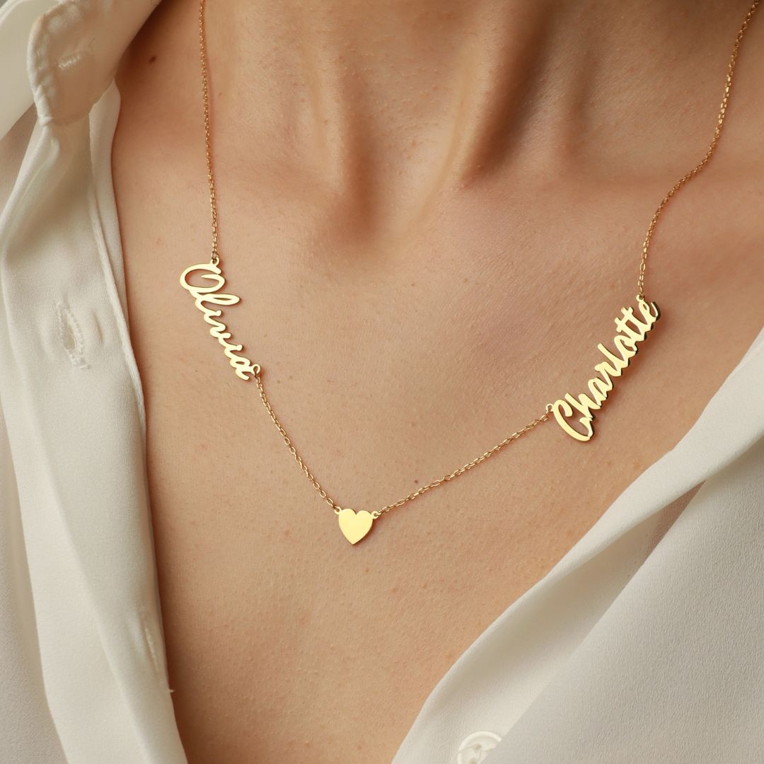 Personalized Heart Name Necklace