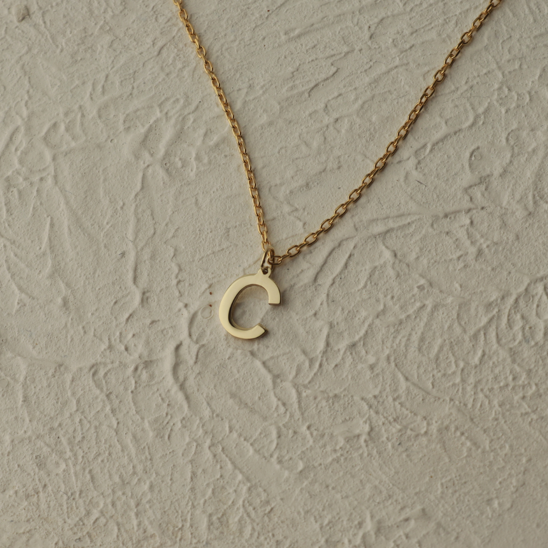 Customized Initial Letter Necklace