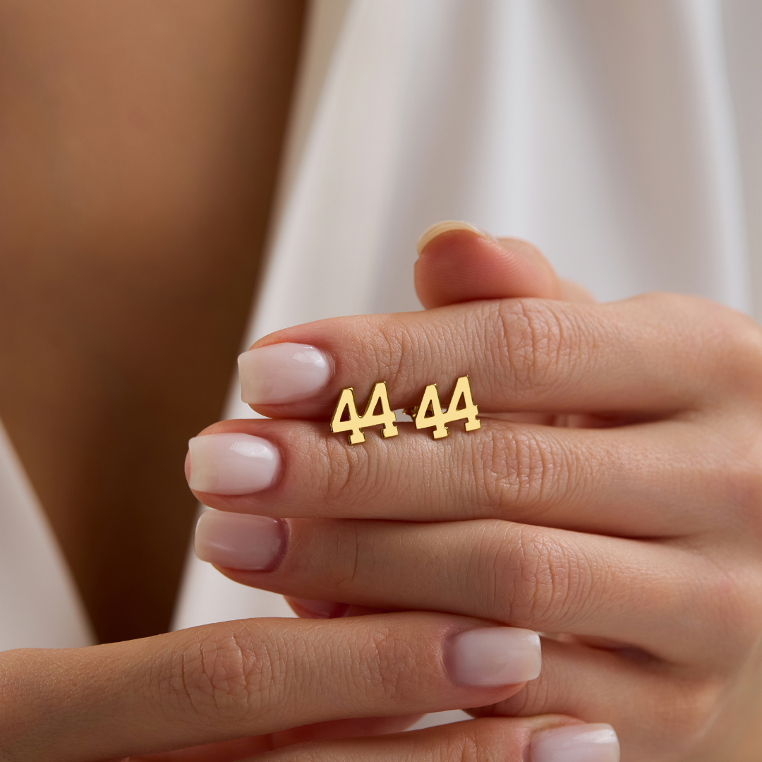 Custom Number Earrings