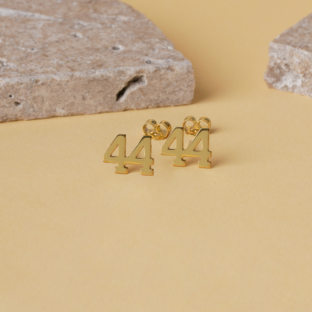 Custom Number Earrings