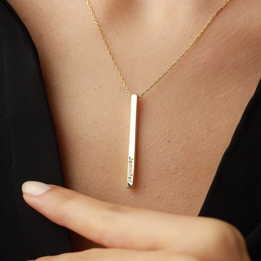 Personalized Bar Necklace