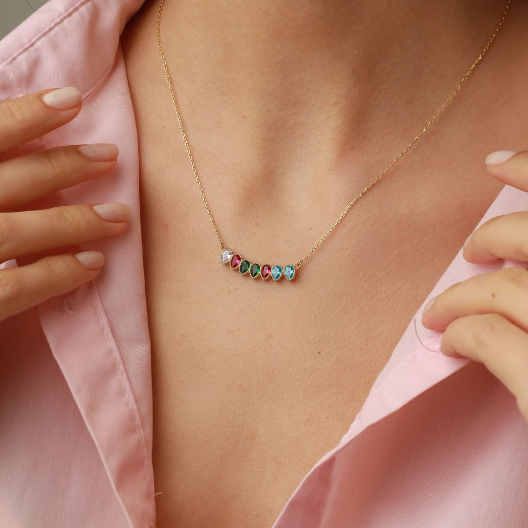 Dainty Birthstone Necklace