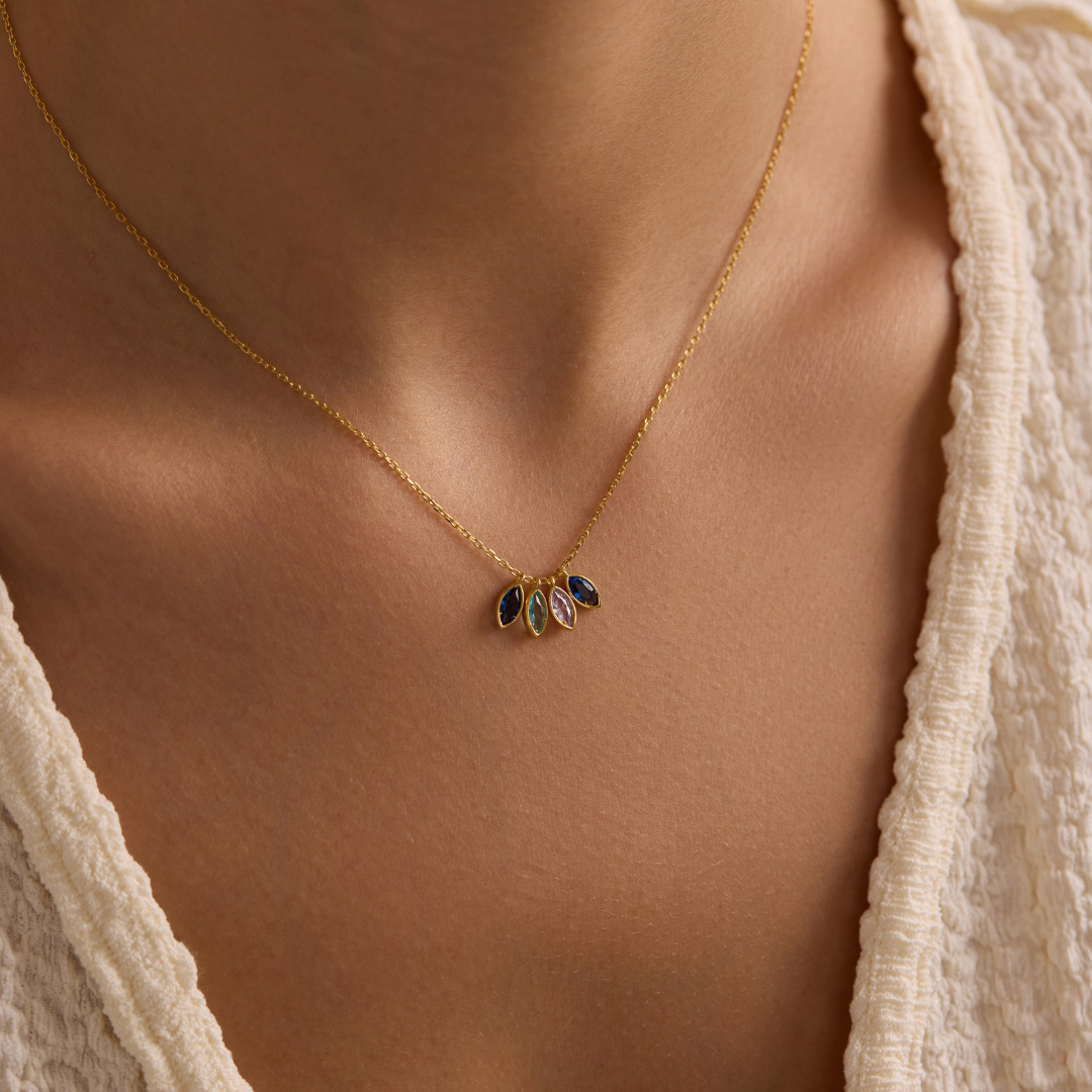 Personalized Birthstone Pendant Necklace