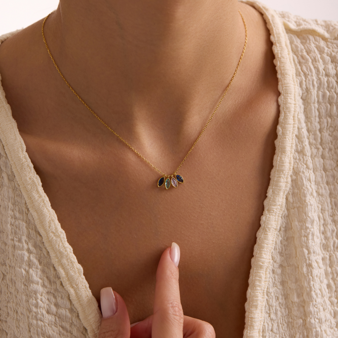 Personalized Birthstone Pendant Necklace