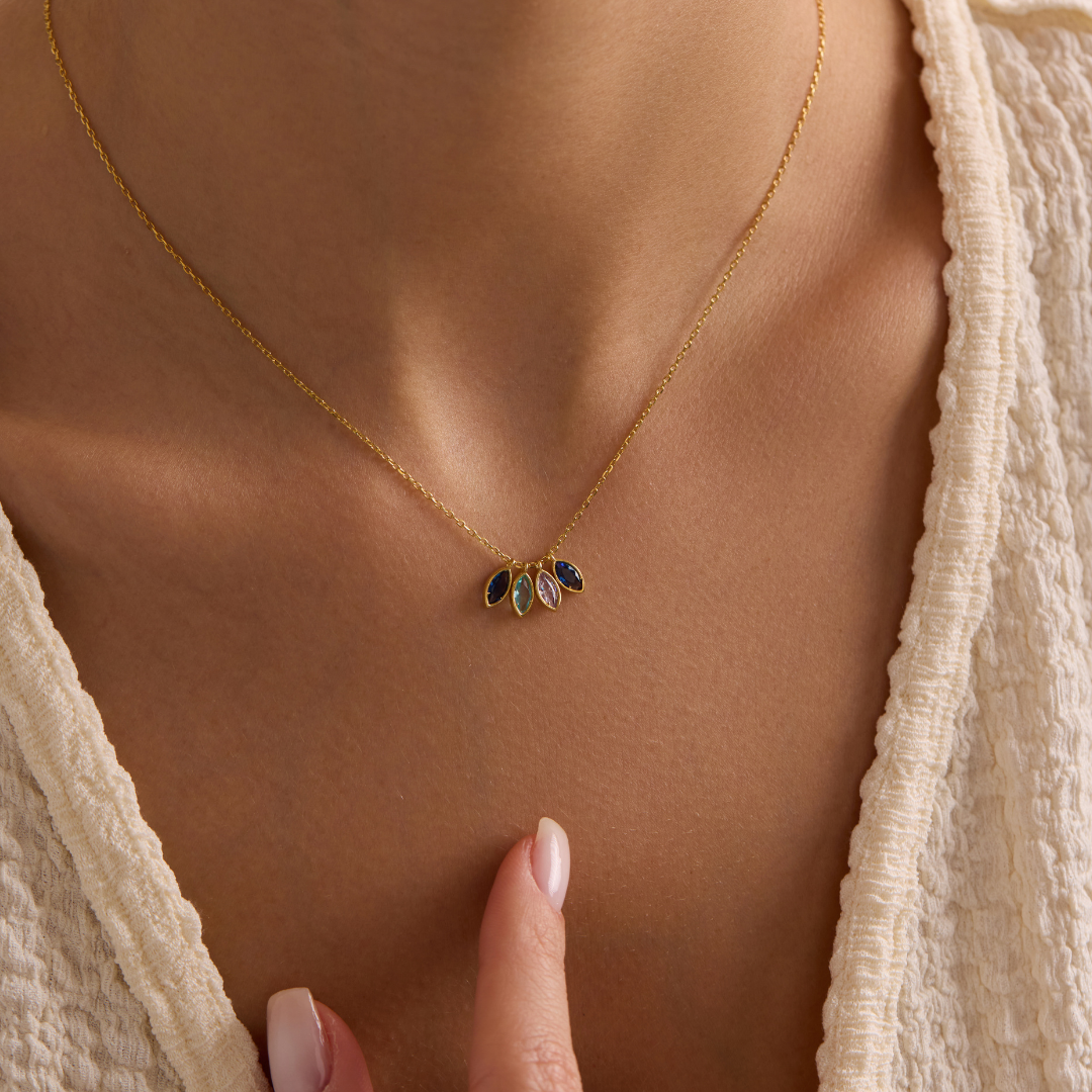 Personalized Birthstone Pendant Necklace