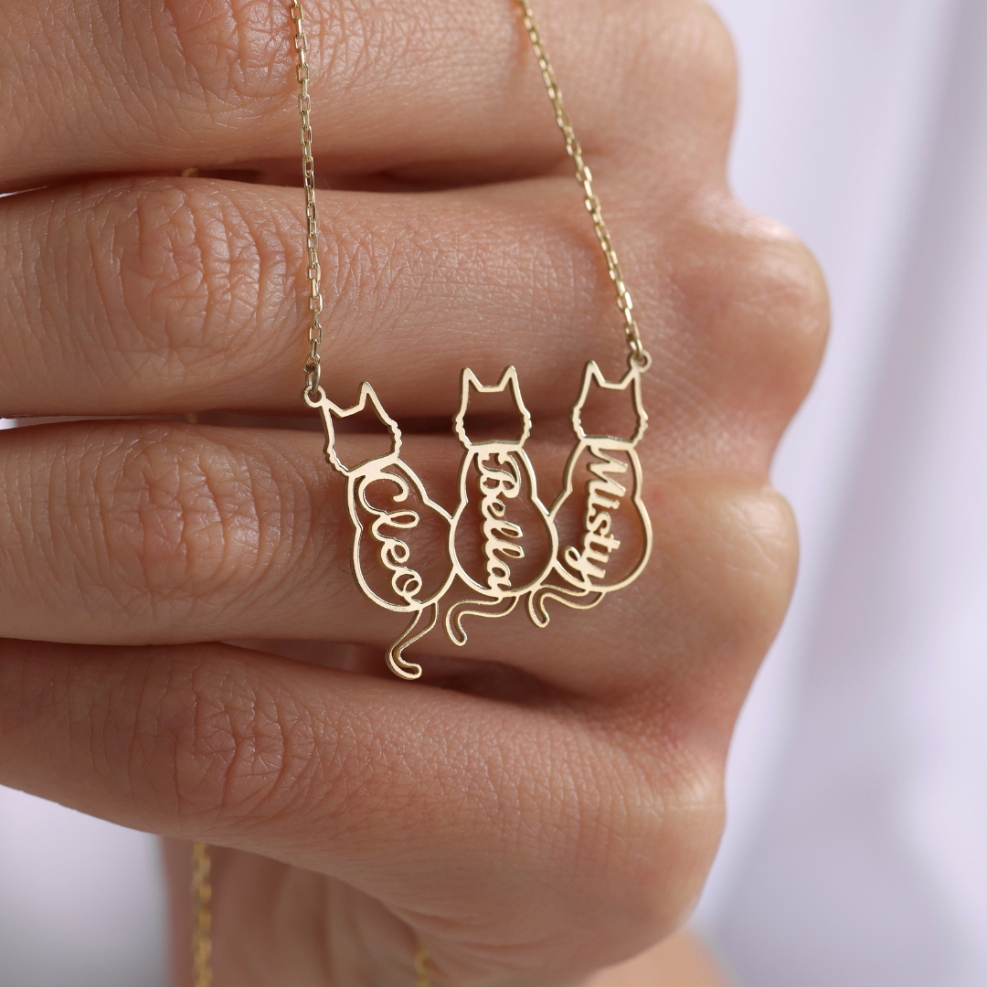 Personalized Cat Name Necklace