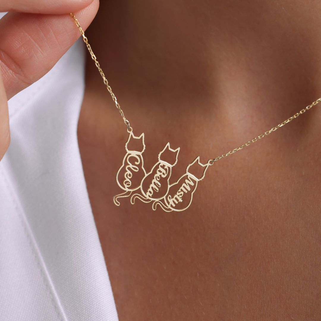 Personalized Cat Name Necklace