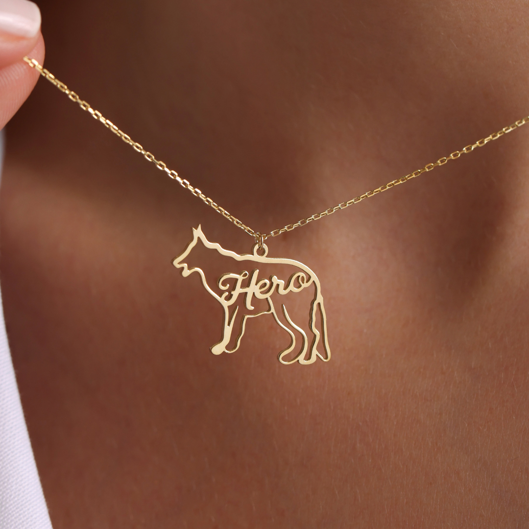 Personalized Dog Breed Necklace