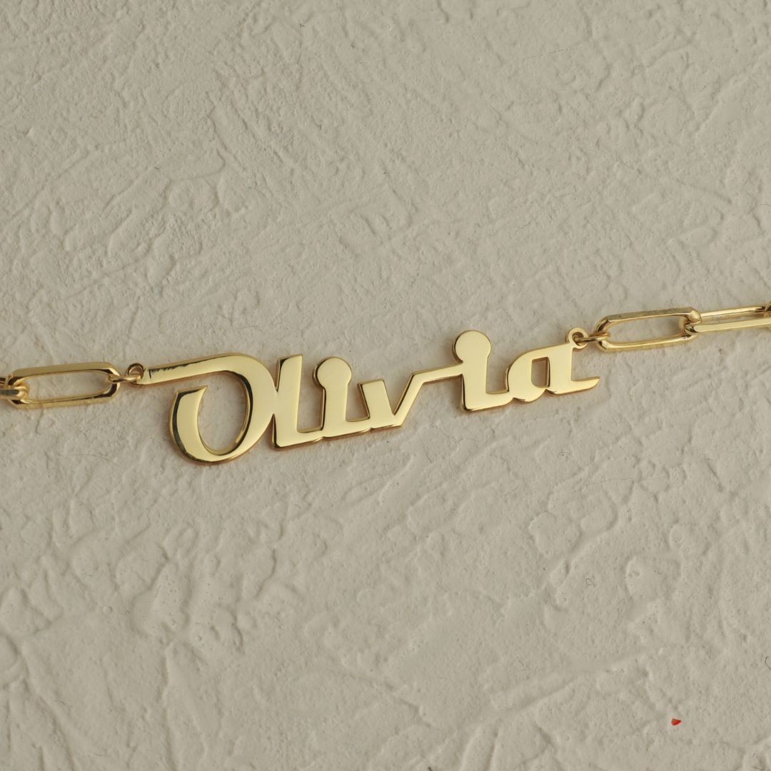 Link Chain Name Necklace