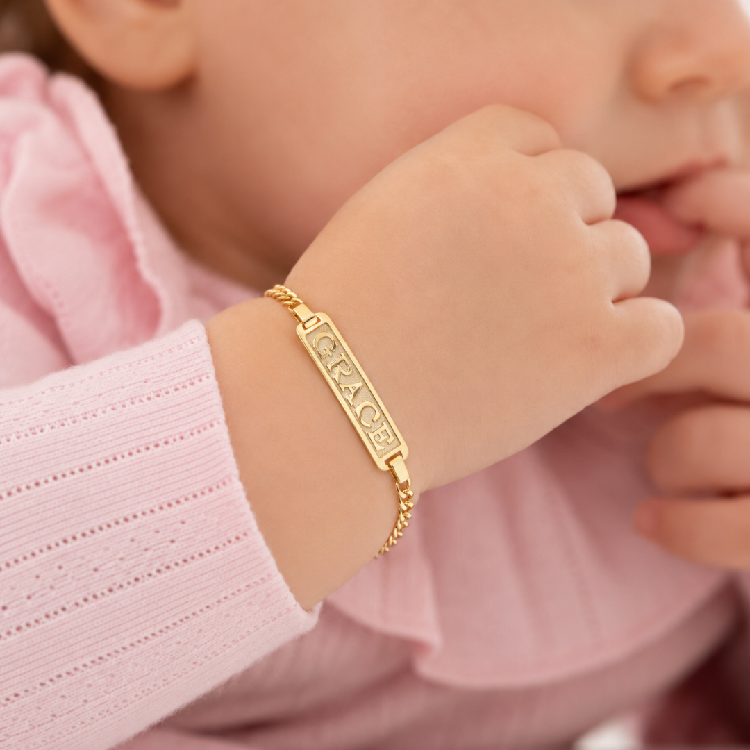 Personalized Baby Name ID Bracelet