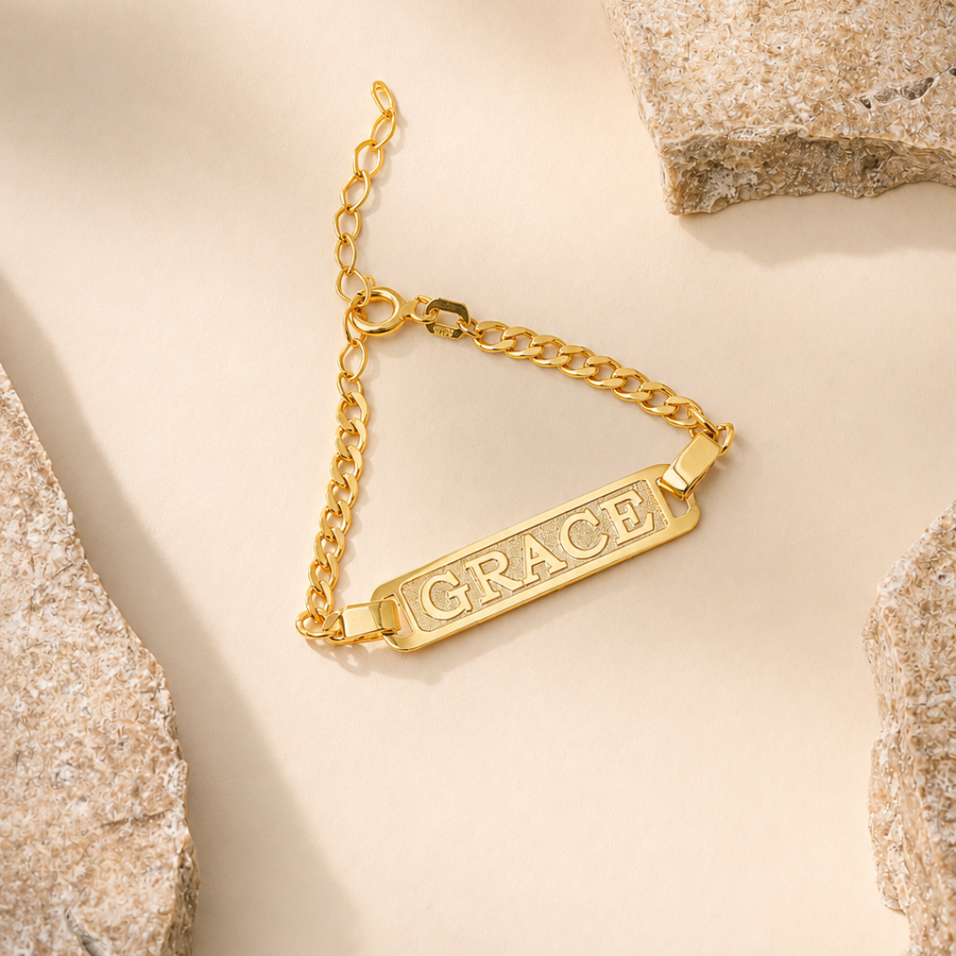 Personalized Baby Name ID Bracelet