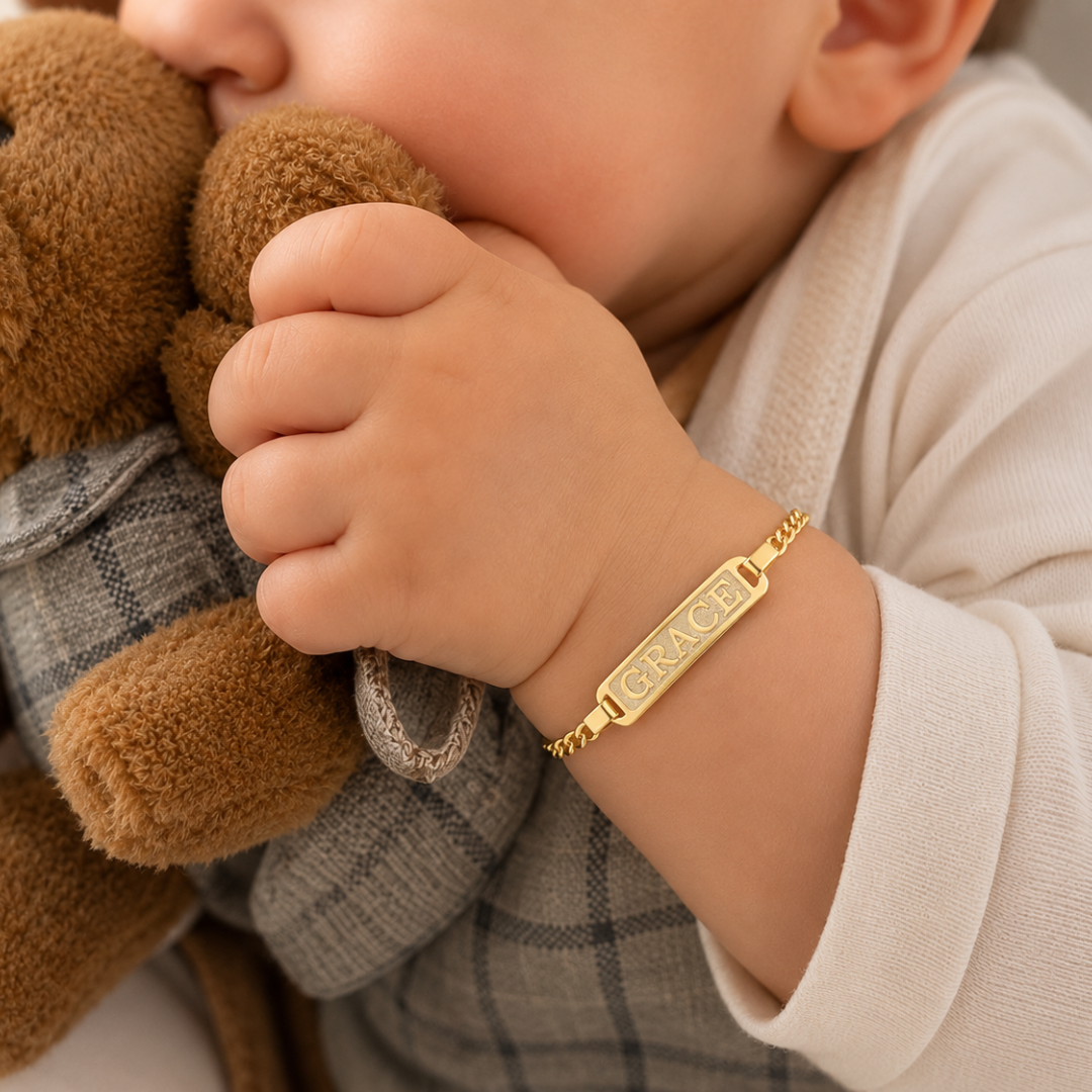 Personalized Baby Name ID Bracelet