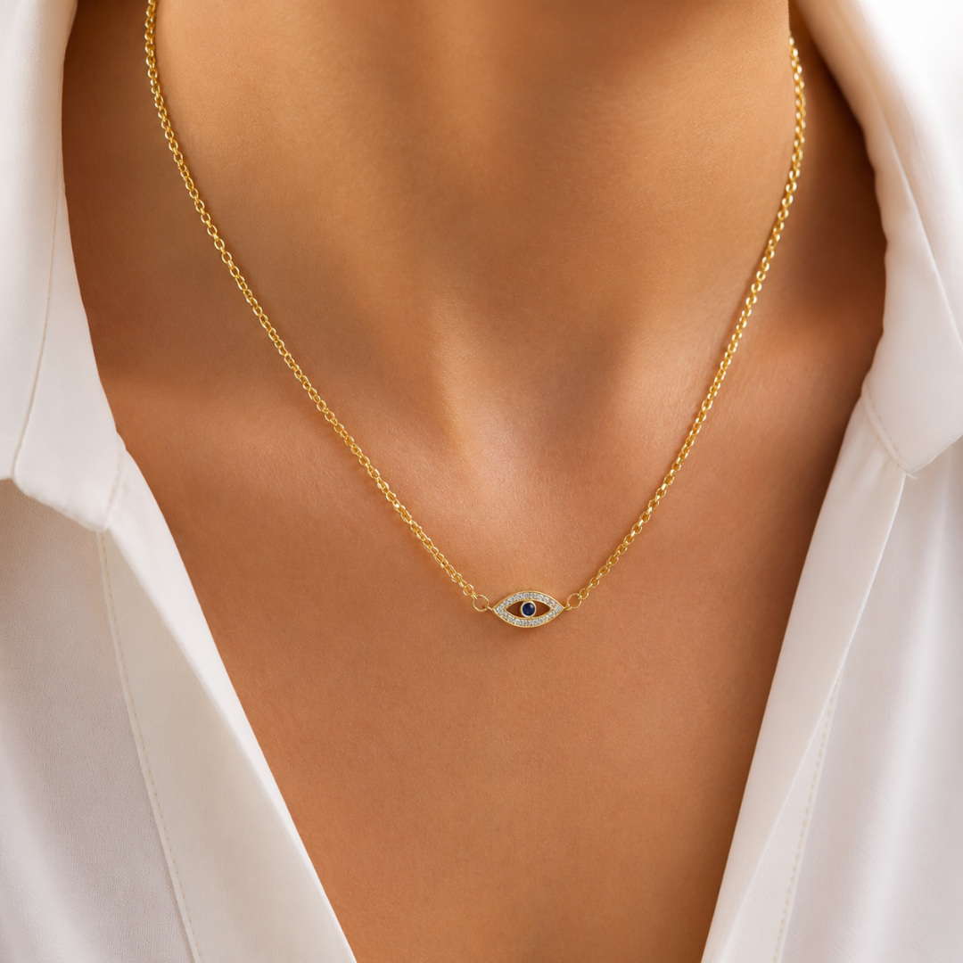 Personalized Evil Eye Necklace