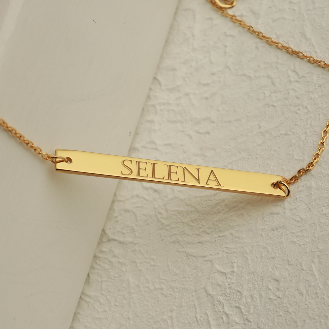 Personalized ID Bar Bracelet for Women
