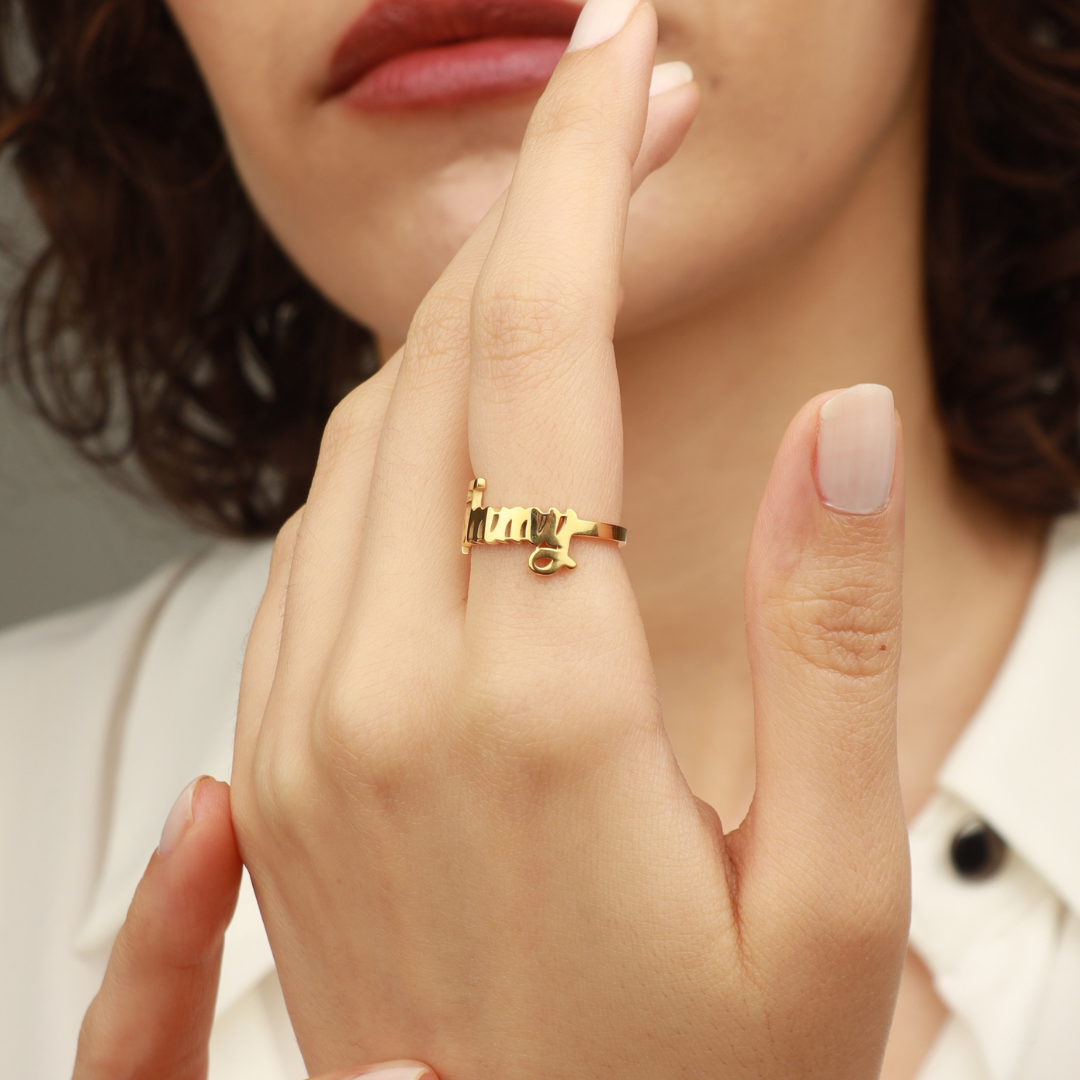 Personalized Name Ring for Women