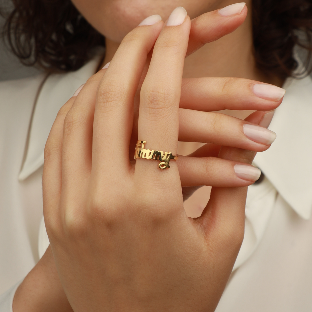 Personalized Name Ring for Women