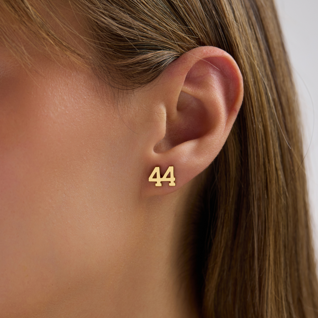 Custom Number Earrings